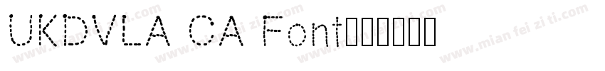 UKDVLA CA Font字体转换